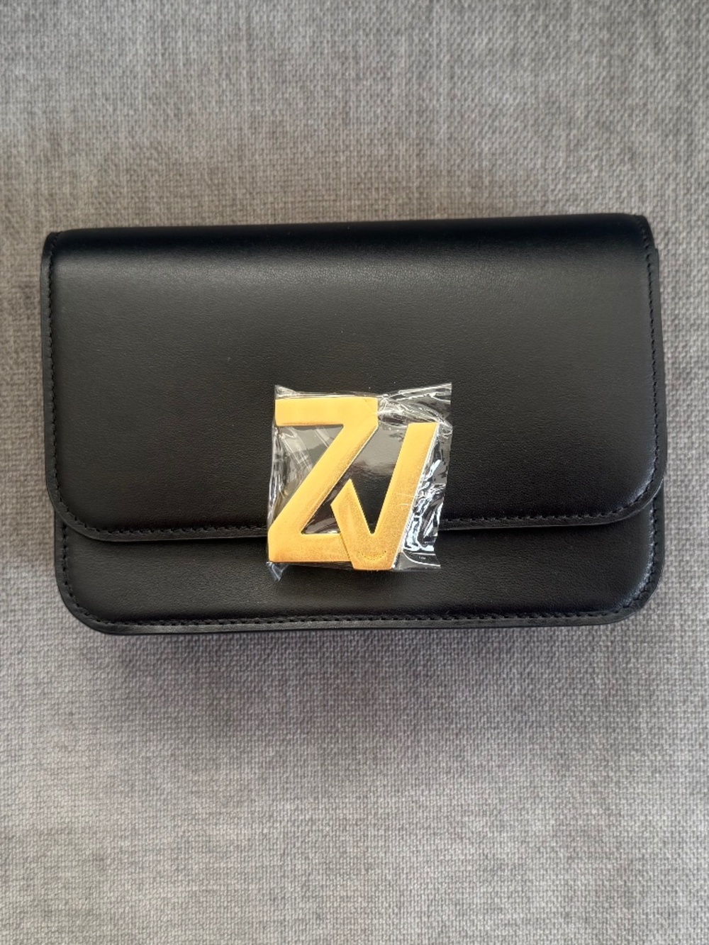 NWT - Zadig & Voltaire Belt Bag (Black Calf Leather) in Dust Bag